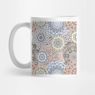 Seamless pattern with floral mandala Mug